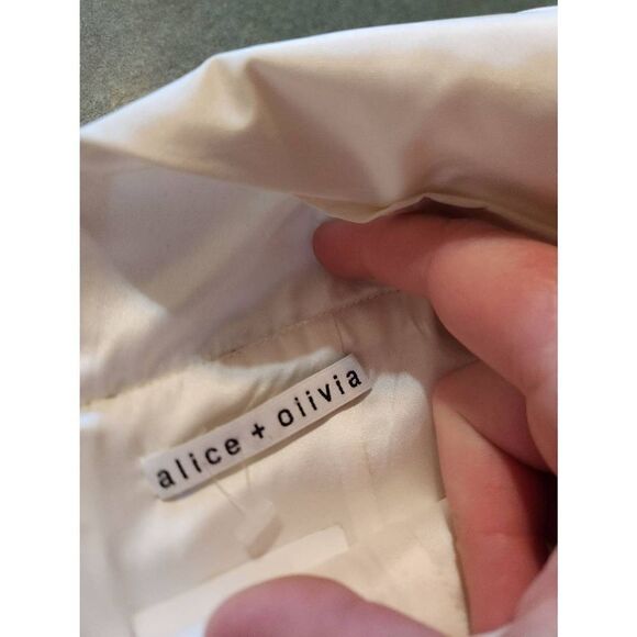 NWT Alice+Olivia white twisted layer Shift dress - Picture 4 of 4